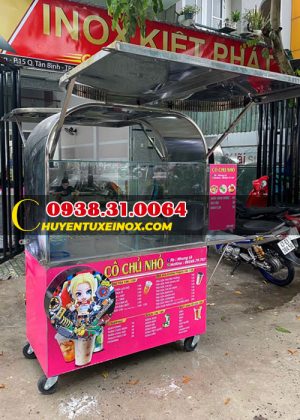 Đóng xe trà sữa đẹp
